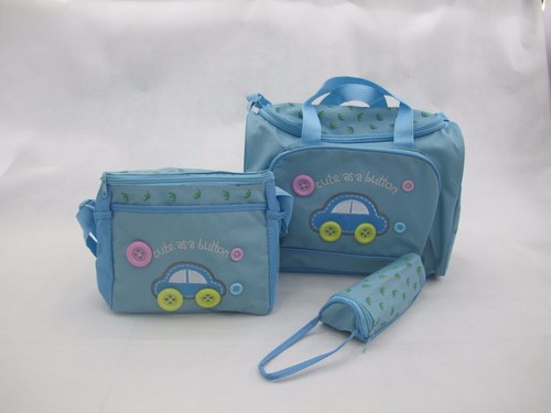 4pcs Car Style Baby Nappy Changing Bags Set Diaper Hospital Bag Mummy Shoulder H