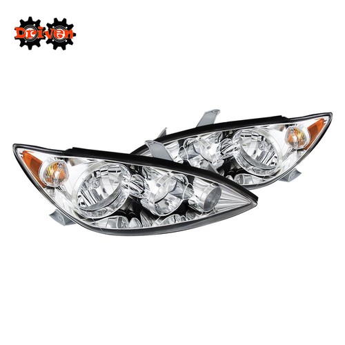 For 2005-2006 Toyota Camry Chrome Euro Headlights Replacement Lights