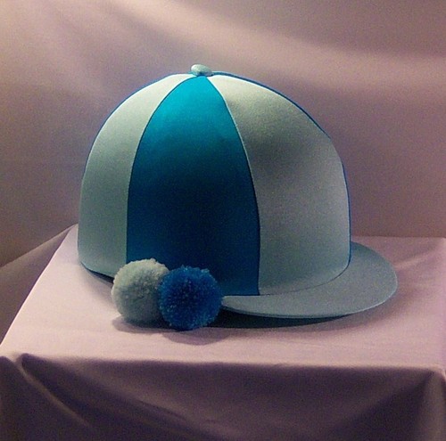 AQUA /& TURQUOISE RIDING HAT COVER