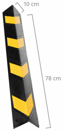 Praktischer Kantenschutz aus Gummi mit 80 cm Länge für Lagerhallen und Garagen 