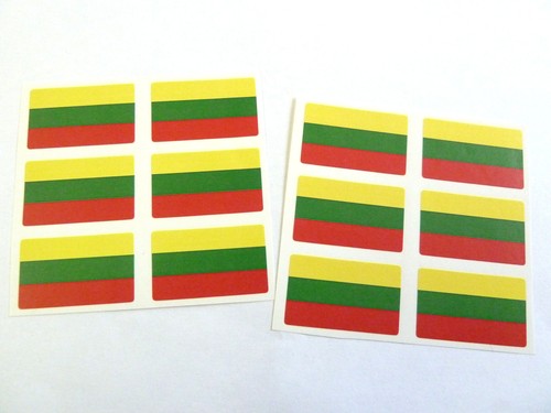 Mini Sticker Pack Self-Adhesive Lithuania Flag Labels FR169