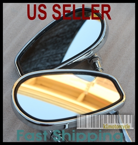 Pair Chrome Mirrors Tear Drop Honda Magna VTX 1300 VTX1800 Fury Sabre Super