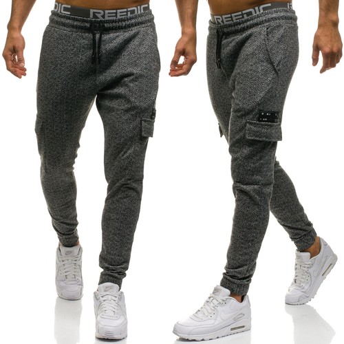 Herren Joggerhose Trainingshose Fitness Sporthose Baggy Jogger BOLF 6F6 Motiv