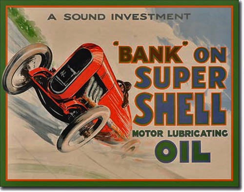 Oldtimer retro Schild Plakat autorennen Automobil Reklame Automotiv *132 .