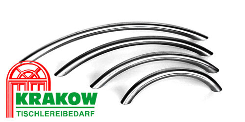 Bogengriff Edelstahl massiv matt gebürstet 128mm Küchengriff Möbelgriff D=10 mm