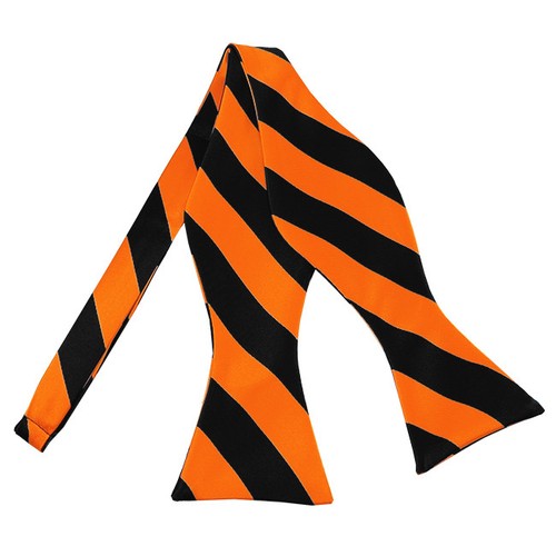 Romario Manzini® Men/'s Self Tie Bow Tie College Stripe 18 Colors