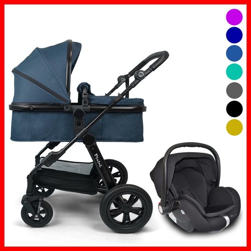 Pixini Trio Set 3in1 ensemble complet avec Siège-auto Arizona Luxe Petrolblau chiné