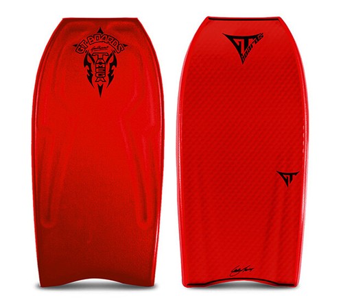 All Red D12 PP Crescent Tail Bodyboard GT Boards Mega-T 42/"