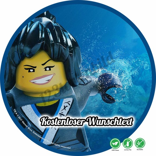 Tortenaufleger Geburtstag Tortenbild Zuckerbild Oblate Lego Ninjago 09
