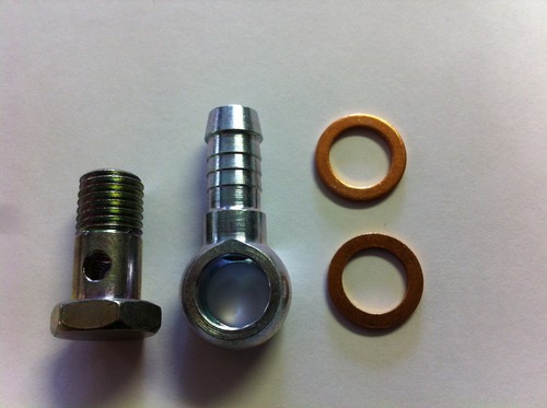 Banjo 12 X 1.5 Thread bolt /& washers for Line ID 10 mm 3//8 Bolt head 17mm