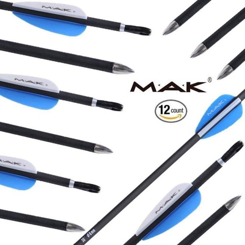 US 12PCS 30inch Practice Archery Carbon Arrows Spine 1000 F Recurve//Compound Bow