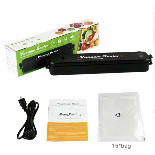 Premium Food Vacuum Sealer Packer Machine Saver UK Plug w// Packaging Bags 2 Roll