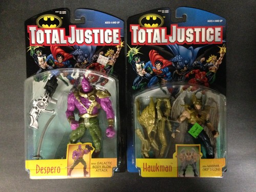 KENNER TOTAL JUSTICE LEAGUE SERIES 2 COMPLETE 4 FIGURE SET DESPERO SUPERMAN A423