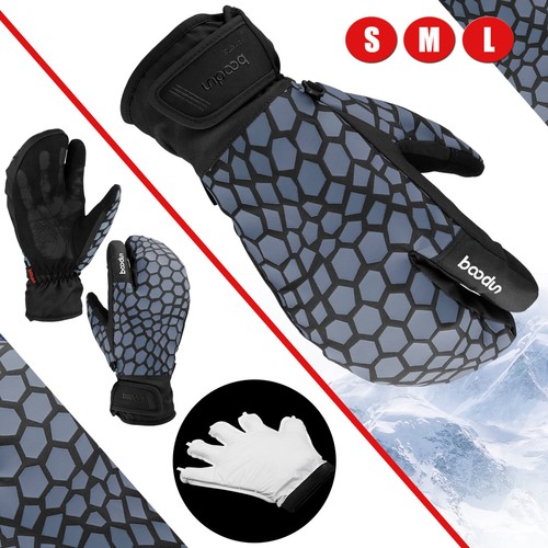 30° Ski Gloves Touch Screen Mittens Warmer Gloves Waterproof For Skiing Skating