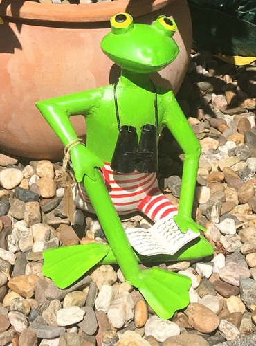 Frosch Otto Exner Handarbeit Metall Deko Skulptur Gartendeko 45 cm