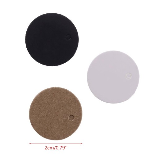 100x Blank Round Kraft Paper Hang Tags Wedding Party Favor Label Price Gift Card
