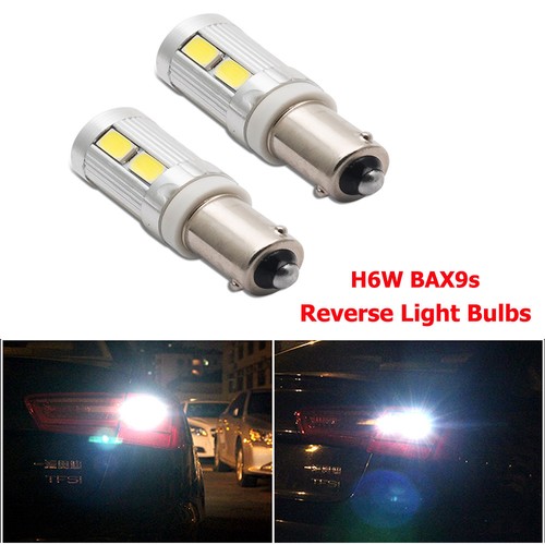 2x H6W BAX9s Seitenlicht Xenon LED Birnen Standlicht Parklicht Weiß Lampen Set