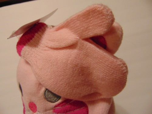 Pink Winter Hat w// CAT EARS /& Mittens Soft /& Cozy! Details about / CAT Face Heart Nose