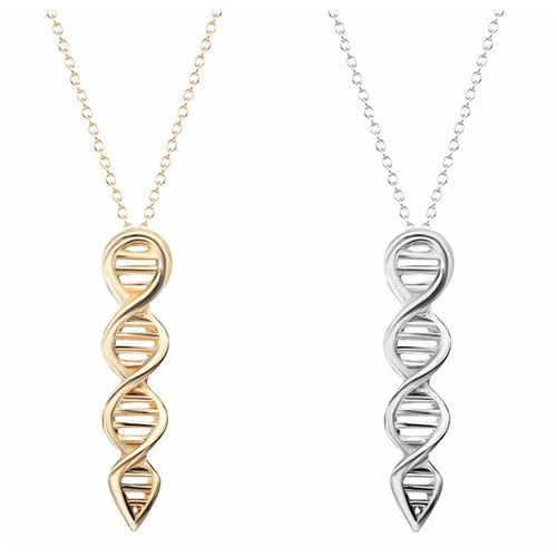 Cn /_ Eg /_ DNA Double Helix Pendentif Biologie Molécule Chaîne Femmes Bijoux