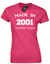 MADE IN 2001 LADIES T SHIRT FUNNY 18TH BIRTHDAY PRESENT GIFT IDEA JOKE NOVELTY