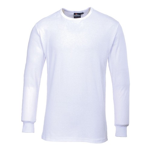 Portwest Mens Thermal T-shirt Long Sleeves Round Neck Innerwear Top Base Layer