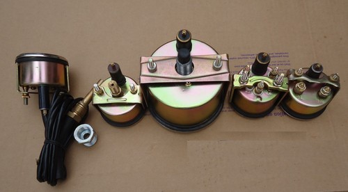 Willys MB Jeep Ford GPW CJ A4 Speedometer Temp Oil Fuel Amp Gauges Kit