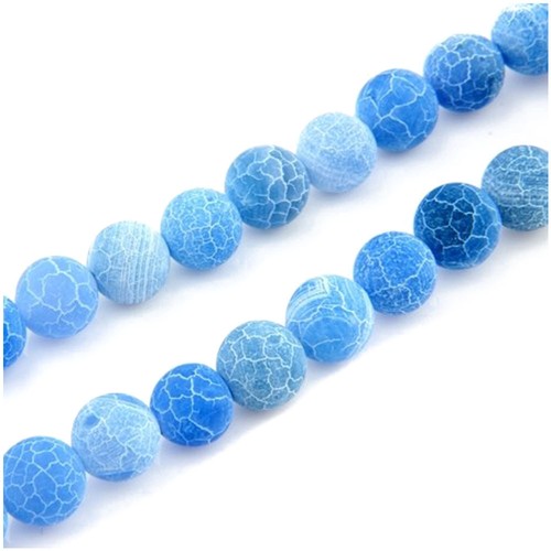 hot selling Blue Fire Dragon Veins Agate Gem Round Beads 8mm Strand nice M DA