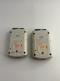 Sega Dreamcast Visual Memory Unit VMU HKT-7000 White Untested Lot of 2 As Is