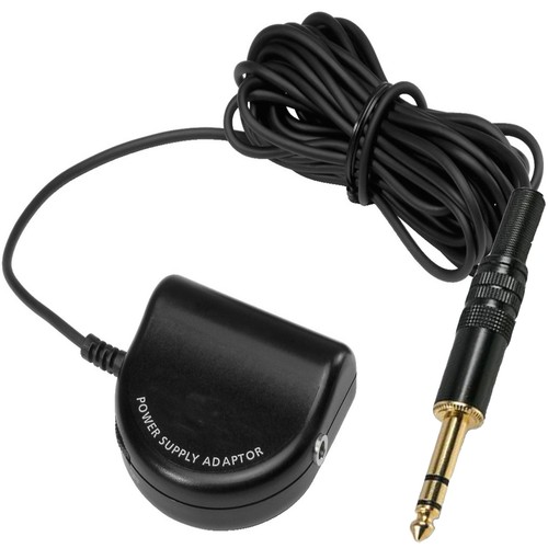 3.5mm to 6.35mm JACK PLUG MICROPHONE ADAPTER PLUG IN POWER 1.5v BATTERY MODULE
