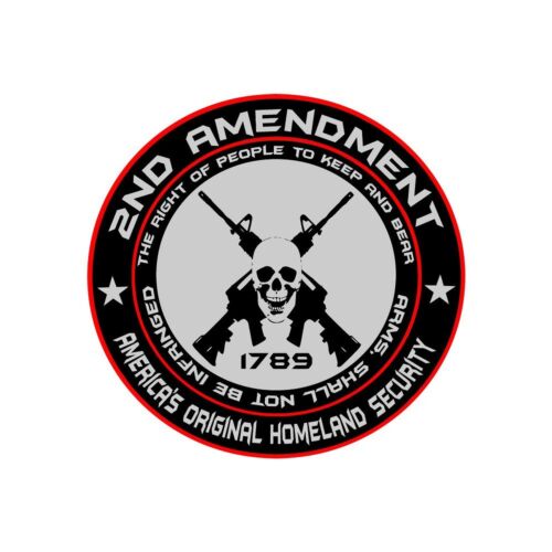 4 Pack of 2 inch Hard Hat Helmet Decals 2nd Amendment
