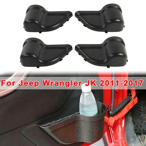ABS Plastic 4Pcs 4-Door Net Pocket Storage Box For Jeep Wrangler JK 11-17 Parts