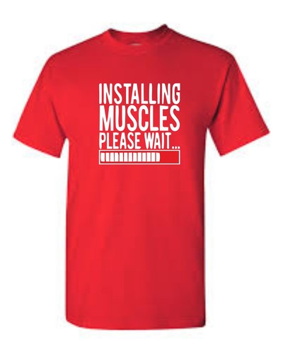 Installation de muscles Bodybuilding T-shirt Musculation Gym Wear Cadeau formation