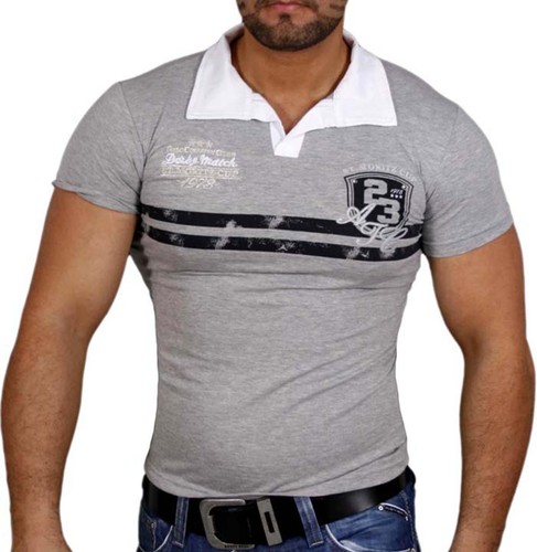 HERREN SLIM FIT KURZARM HERREN T-SHIRT POLOSHIRT AT-010 POLO T-SHIRT