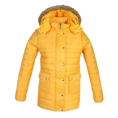 Women Faux Fur Quilted Padded Puffer Jacket Ladies Warm Zip Up Hooded Parka Coat