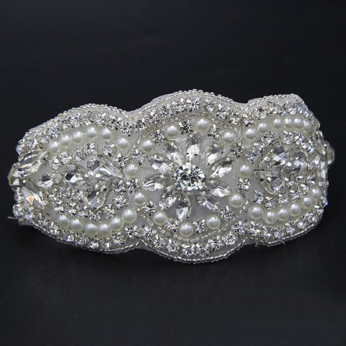 Do it yourself Robe de Mariage Ceinture Nœud De Trim Sew//fer sur cristal Perles Strass Applique