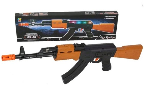 Fusil d/'assaut AK47 Lumières DEL Shake /& son arme-jouet enfants Filles Garçons Jouets 69 cm