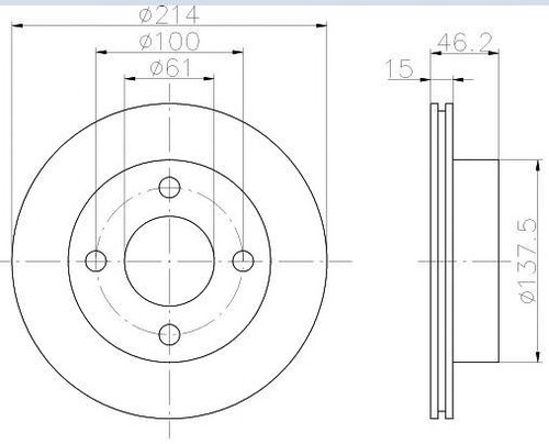 TEXTAR BREMSSCHEIBEN 214mm 09.88 BREMSBELÄGE VORNE NISSAN MICRA I K10 ab Bj