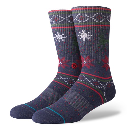 Stance Prancer Crew Socks in Navy
