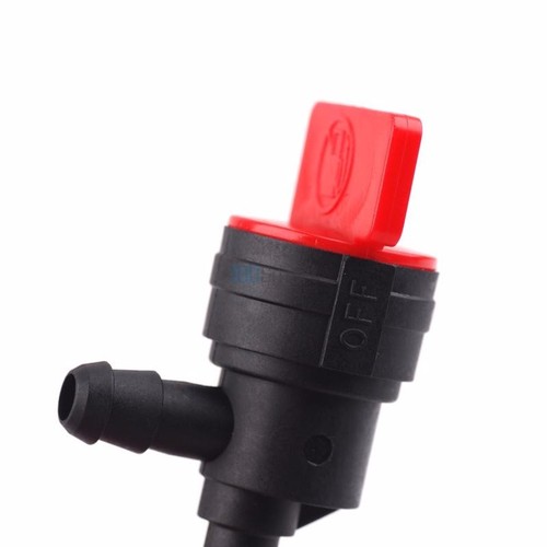 10x 1//4/" In-Line 90 Degree Fuel Gas Shut-Off Cut-Off Valves Motorcycle Bulk