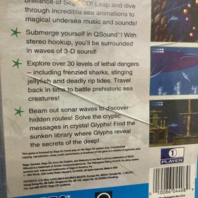 Ecco the Dolphin Complete CIB (Sega CD) Manual, Disc and Case