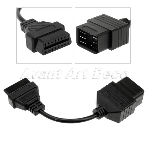 For Toyota Car Diagnostic Connector Adapter 17 Pin to 16 Pin OBD2 OBDII Cable