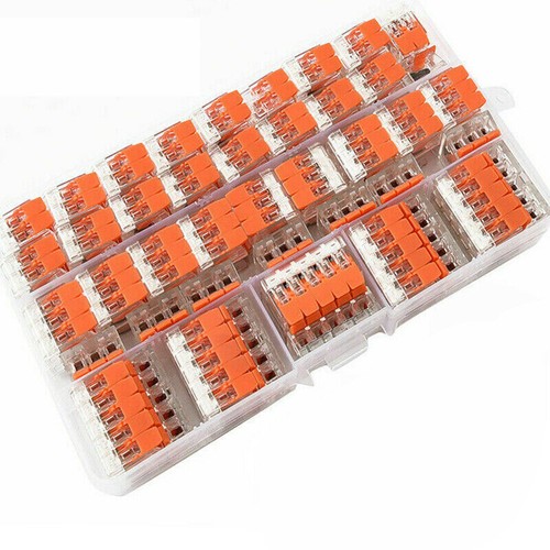 75er 2//3//5Weg Terminal Block Feder Hebel Klemmleiste Klemmenblock Kabelverbinder