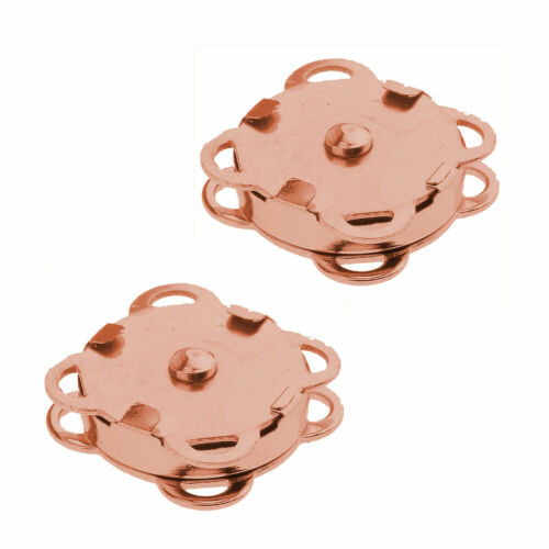 50 un 14//18mm Botones Snap Broches Sujetadores cierre magnético para bricolaje artesanías de bolsa