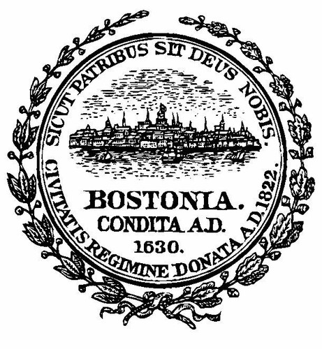 Decal R638 Seal of Boston Massachusetts Sticker