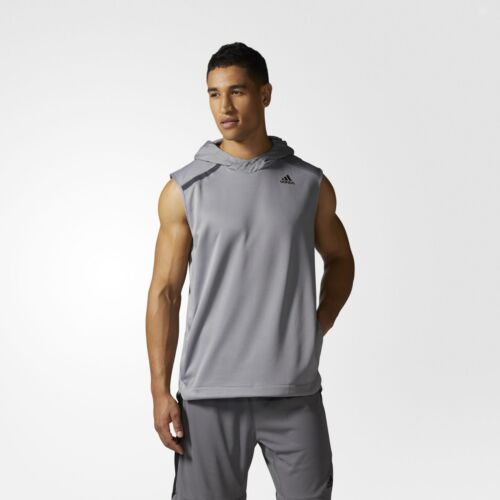 Mens Adidas Shooter Sleeveless Vest Hooded Tank Top Training//Running CF1117 New