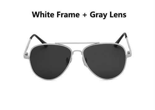 Vintage Sunglasses Metal Frame TAC Lenses Pilot Aviator Polarized Kids Eyewear