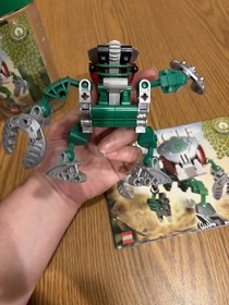 Lego bionicle lot complete canisters manuals 8575 8576 krana kal villain