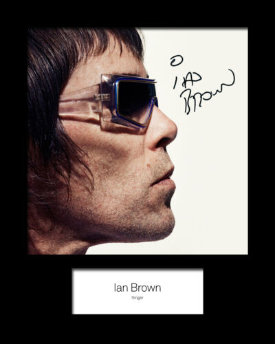 FREE DEL IAN BROWN 10x8 SIGNED Mounted Photo Print
