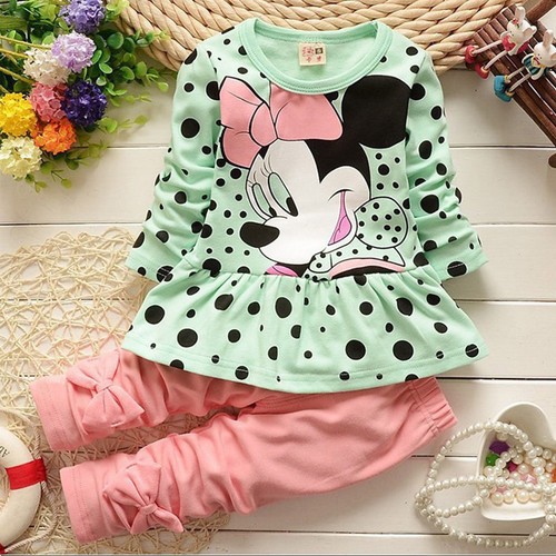 2PCS Kids Baby Girls Clothes Outfits T-shirt Tops Pants Leggings Tracksuit Set