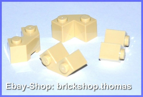 NEW Facet Tan Lego 4 x Stein abgerundet Ecke Winkel beige 2x2-87620 NEU